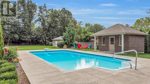 6515 Matchette Road, Lasalle, ON - Outdoor With In Ground Pool With Backyard