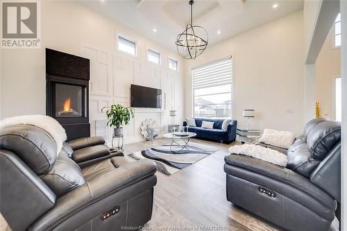 328 Benson Court, Amherstburg, ON - Indoor Photo Showing Living Room With Fireplace
