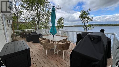 3523 Nickorick Beach, Wakaw Lake, SK - Outdoor With Body Of Water With Deck Patio Veranda With Exterior