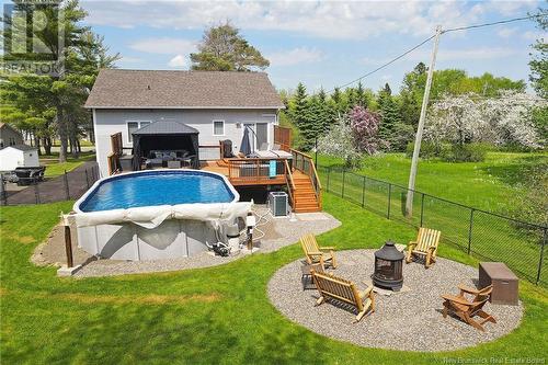 1460 Lincoln Road, Fredericton, NB - Outdoor With Above Ground Pool With Backyard
