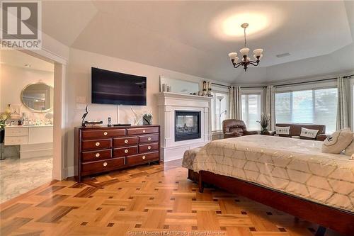 96 Congressional, Moncton, NB - Indoor Photo Showing Bedroom With Fireplace