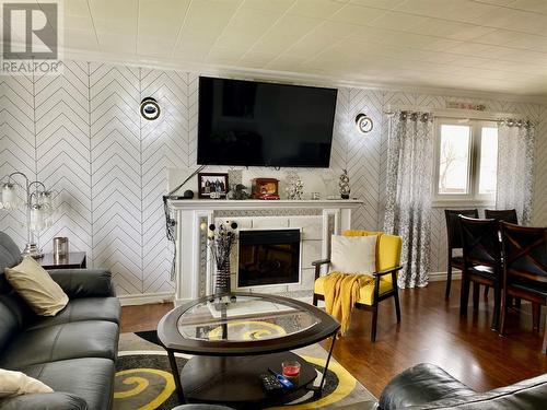 210 Main Street, Lewisporte, NL - Indoor Photo Showing Living Room With Fireplace