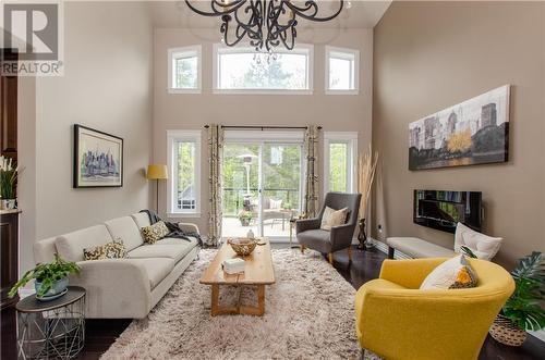 84 Anabelle Cres, Moncton, NB - Indoor Photo Showing Living Room With Fireplace