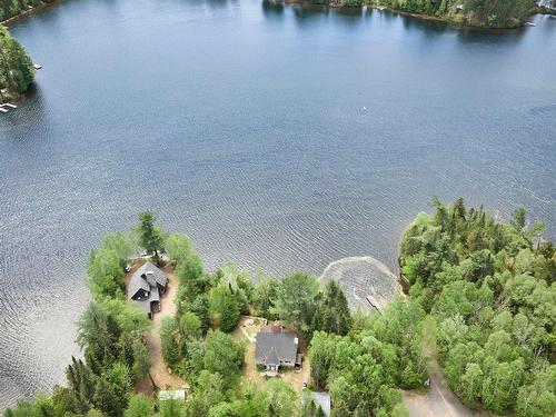 Photo aÃ©rienne - 468 Ch. Du Lac-Sylvère, Saint-Donat, QC - Outdoor With Body Of Water With View