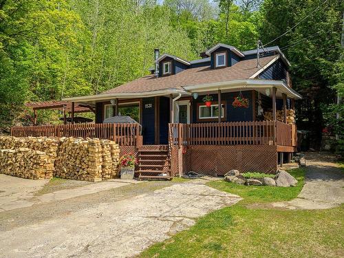 Frontage - 1531 Ch. J.-Robin, Saint-Adolphe-D'Howard, QC - Outdoor With Deck Patio Veranda