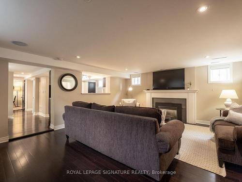 885 Royal York Rd, Toronto, ON - Indoor Photo Showing Living Room With Fireplace