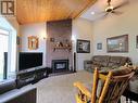 813 Ridpath Road, Rosetown, SK  - Indoor Photo Showing Living Room With Fireplace 