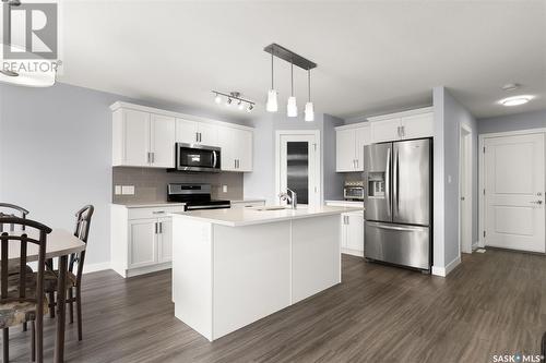 7924 Barley Crescent, Regina, SK - Indoor Photo Showing Kitchen With Stainless Steel Kitchen