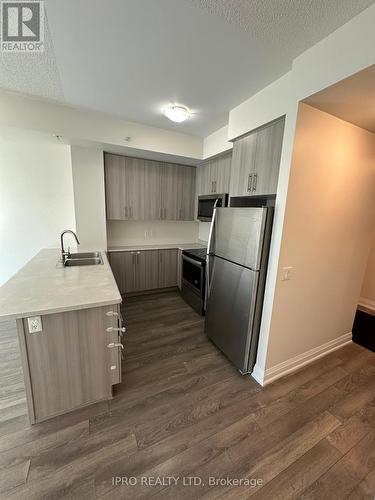 1008 - 65 Yorkland Boulevard, Brampton, ON - Indoor Photo Showing Kitchen With Stainless Steel Kitchen With Double Sink