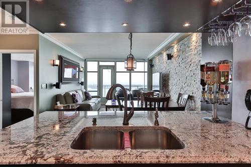 3910 - 35 Mariner Terrace, Toronto, ON - Indoor Photo Showing Kitchen With Double Sink With Upgraded Kitchen