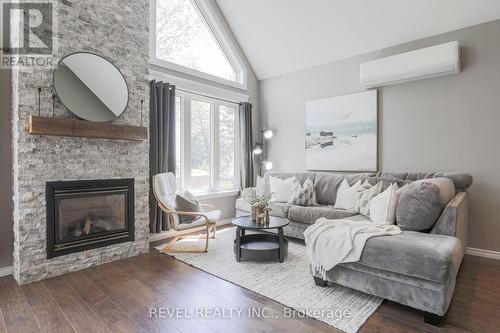 128 Wakeford Road, Kawartha Lakes, ON - Indoor Photo Showing Living Room With Fireplace