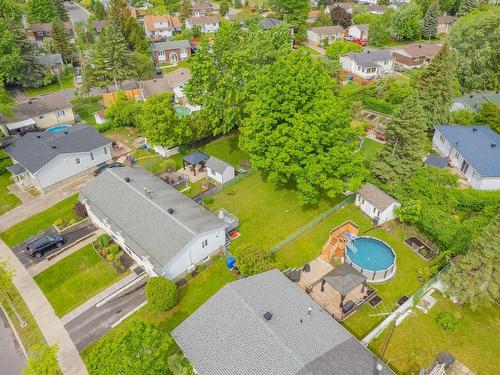 Aerial photo - 5260 Rue Boisvert, Longueuil (Saint-Hubert), QC - Outdoor With Above Ground Pool With View