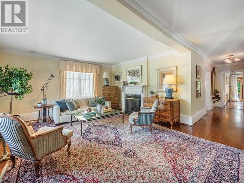 Upper - 79 Farnham Avenue, Toronto, ON - Indoor Photo Showing Living Room With Fireplace