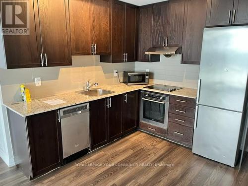 608 - 55 Ann O'Reilly Road, Toronto, ON - Indoor Photo Showing Kitchen With Stainless Steel Kitchen