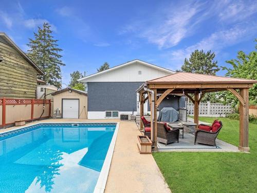 125 Highland Road, Kamloops, BC - Outdoor With In Ground Pool With Deck Patio Veranda With Backyard