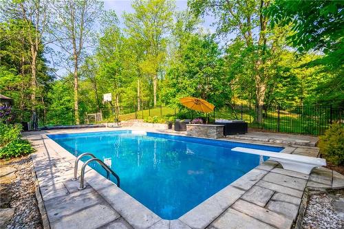 152 Weirs Lane, Flamborough, ON - Outdoor With In Ground Pool With Deck Patio Veranda With Backyard