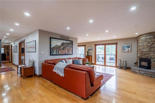 152 Weirs Lane, Flamborough, ON - Indoor Photo Showing Living Room With Fireplace