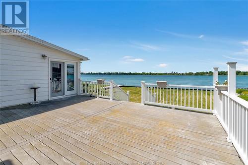 5332 Riverside Drive East, Windsor, ON - Outdoor With Body Of Water With Deck Patio Veranda With Exterior