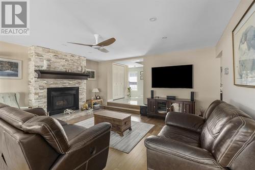 73 Birkshire Pl, Sault Ste. Marie, ON - Indoor Photo Showing Living Room With Fireplace