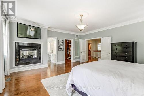 168 Diiorio Circle, Hamilton, ON - Indoor Photo Showing Bedroom With Fireplace