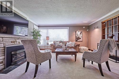 39 Heathfield Drive, Toronto, ON - Indoor Photo Showing Living Room With Fireplace