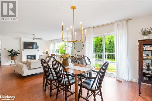 47 Farmcrest Avenue, Haliburton, ON - Indoor Photo Showing Dining Room With Fireplace