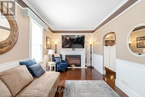 52 Adam Street, Cambridge, ON - Indoor Photo Showing Living Room With Fireplace