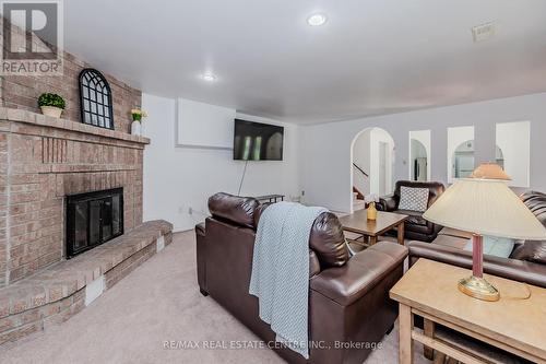 77 Woodview Crescent, Kitchener, ON - Indoor Photo Showing Living Room With Fireplace