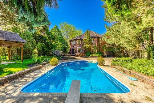 341 Acacia Court, Oakville, ON - Outdoor With In Ground Pool With Backyard