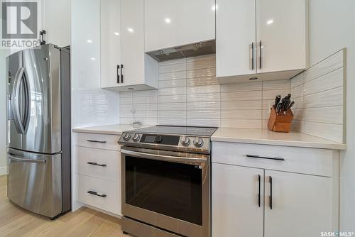 12 Plains Road, Pilot Butte, SK - Indoor Photo Showing Kitchen With Stainless Steel Kitchen With Upgraded Kitchen