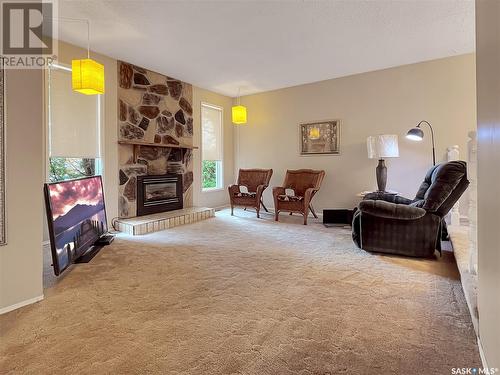 11126 Dunning Crescent, North Battleford, SK - Indoor Photo Showing Living Room With Fireplace