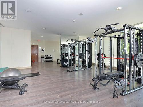 808 - 4065 Brickstone Mews E, Mississauga, ON - Indoor Photo Showing Gym Room