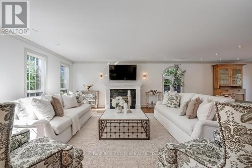 2241 Chancery Lane, Oakville, ON - Indoor Photo Showing Living Room With Fireplace