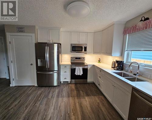 1020 Caribou Street W, Moose Jaw, SK - Indoor Photo Showing Kitchen With Double Sink