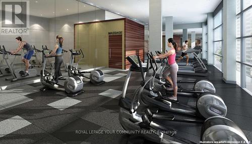 2818 - 4955 Yonge Street N, Toronto, ON - Indoor Photo Showing Gym Room