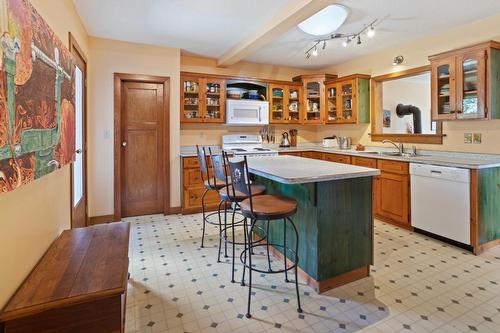 2639 Erickson Road, Erickson, BC - Indoor Photo Showing Kitchen With Double Sink