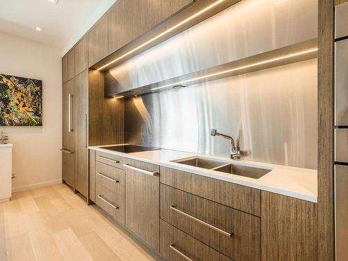 Kitchen - 1705-1455 Rue Sherbrooke O., Montréal (Ville-Marie), QC - Indoor Photo Showing Kitchen With Double Sink