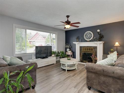 2271 French Rd North, Sooke, BC - Indoor Photo Showing Living Room With Fireplace