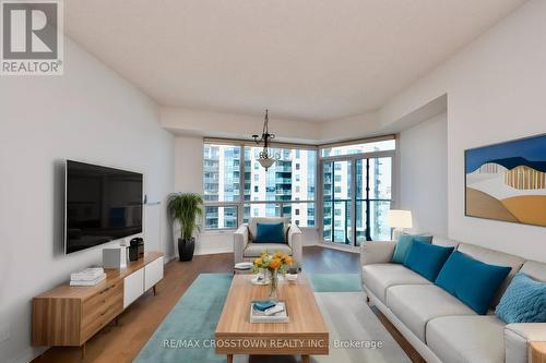 1304 - 37 Ellen Street W, Barrie, ON - Indoor Photo Showing Living Room