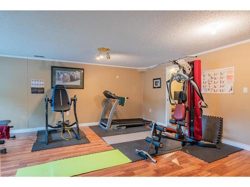 125 Mill Road, Fruitvale, BC - Indoor Photo Showing Gym Room