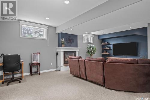 2 Poplar Bay, Birch Hills, SK - Indoor With Fireplace