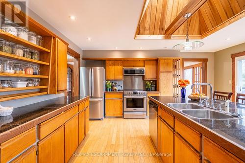 152 Weirs Lane, Hamilton, ON - Indoor Photo Showing Kitchen With Double Sink