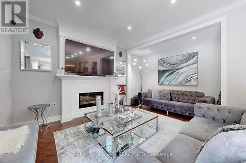 3656 Sawmill Valley Drive, Mississauga, ON - Indoor Photo Showing Living Room With Fireplace