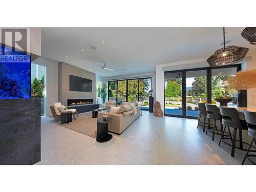 2530 Abbott Street, Kelowna, BC - Indoor Photo Showing Other Room With Fireplace