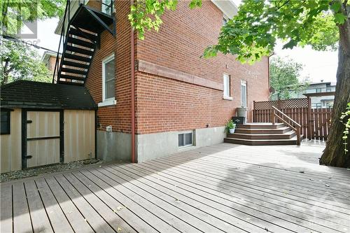 deck with shed included - 391 Greenwood Avenue, Ottawa, ON - Outdoor With Deck Patio Veranda With Exterior