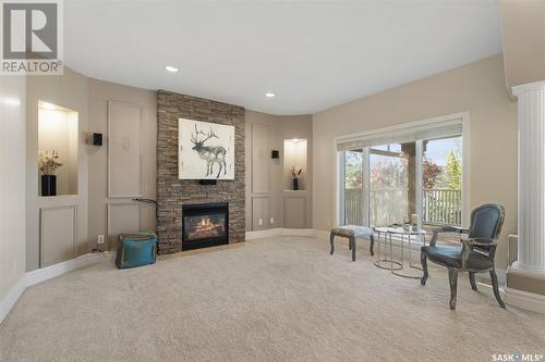 214 Bellmont Terrace, Saskatoon, SK - Indoor With Fireplace