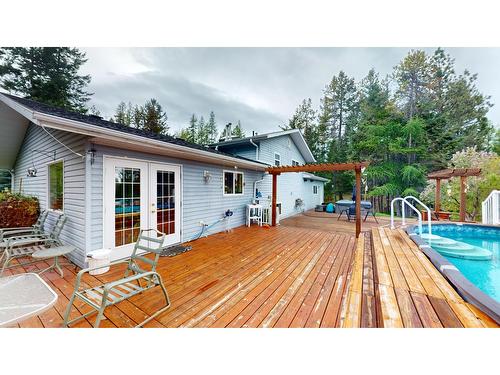 4144 29Th Street S, Cranbrook, BC - Outdoor With Above Ground Pool With Deck Patio Veranda With Exterior