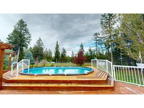 4144 29Th Street S, Cranbrook, BC - Outdoor With Above Ground Pool With Backyard