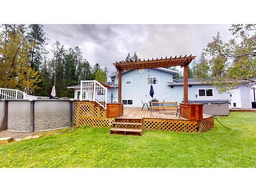 4144 29Th Street S, Cranbrook, BC - Outdoor With Above Ground Pool With Deck Patio Veranda