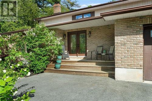 Covered entry. French doors to large foyer. - 132 Manion Road, Ottawa, ON - Outdoor With Deck Patio Veranda